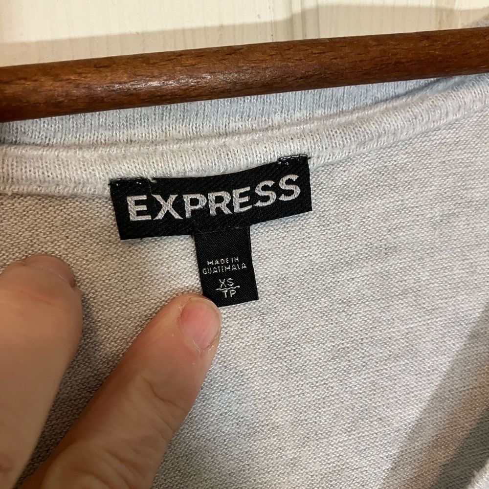 Express asymmetrical sweater, 3/4 sleeve, excellent condition, extra small - Picture 2 of 2